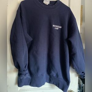 XL Michigan Law Crewneck Vintage Sweatshirt